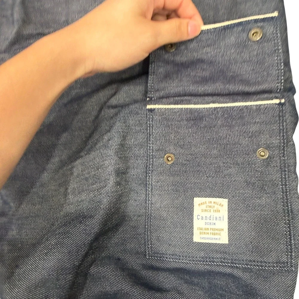 Candiani Denim Storage Bag Unisex OS Blue Italian Premium Ambra